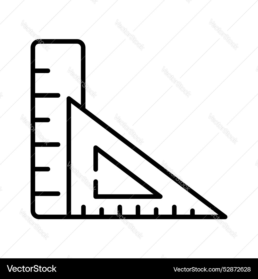 Tool for measurement or calculating length Vector Image
