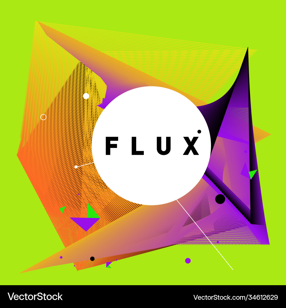 3d colorful wave background dynamic flux effect 3d colorful wave background dynamic flux effect Vector Image