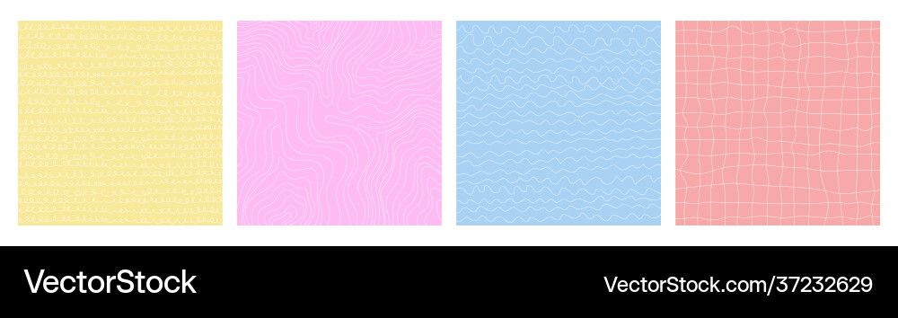 A set linear patterns abstract backgrounds A set linear patterns abstract backgrounds vector image