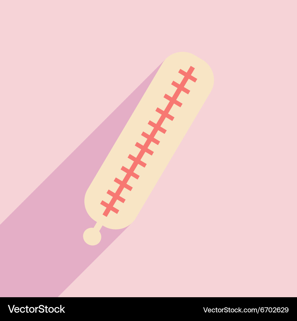 Flat with shadow icon and mobile application vector image