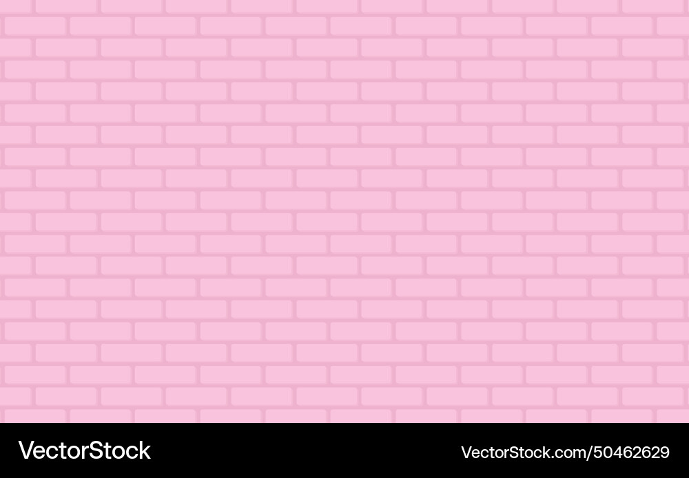 Pink brick wall texture stonewall background Vector Image