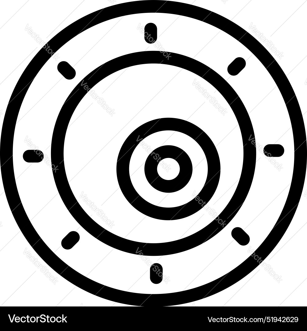Round security system with timer showing remaining Round security system with timer showing remaining vector image