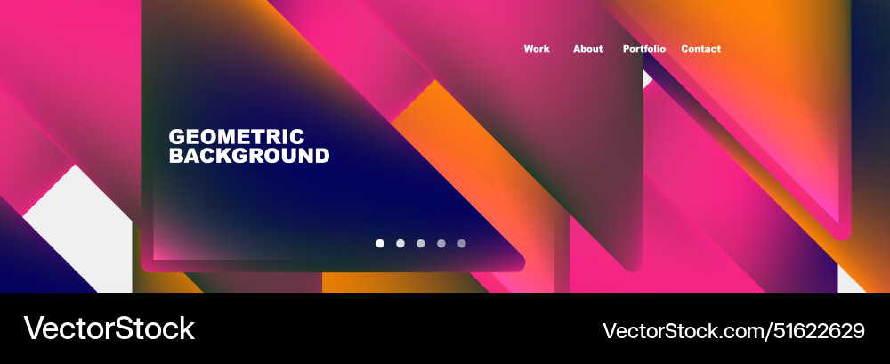 Triangle minimal web site page background design vector image