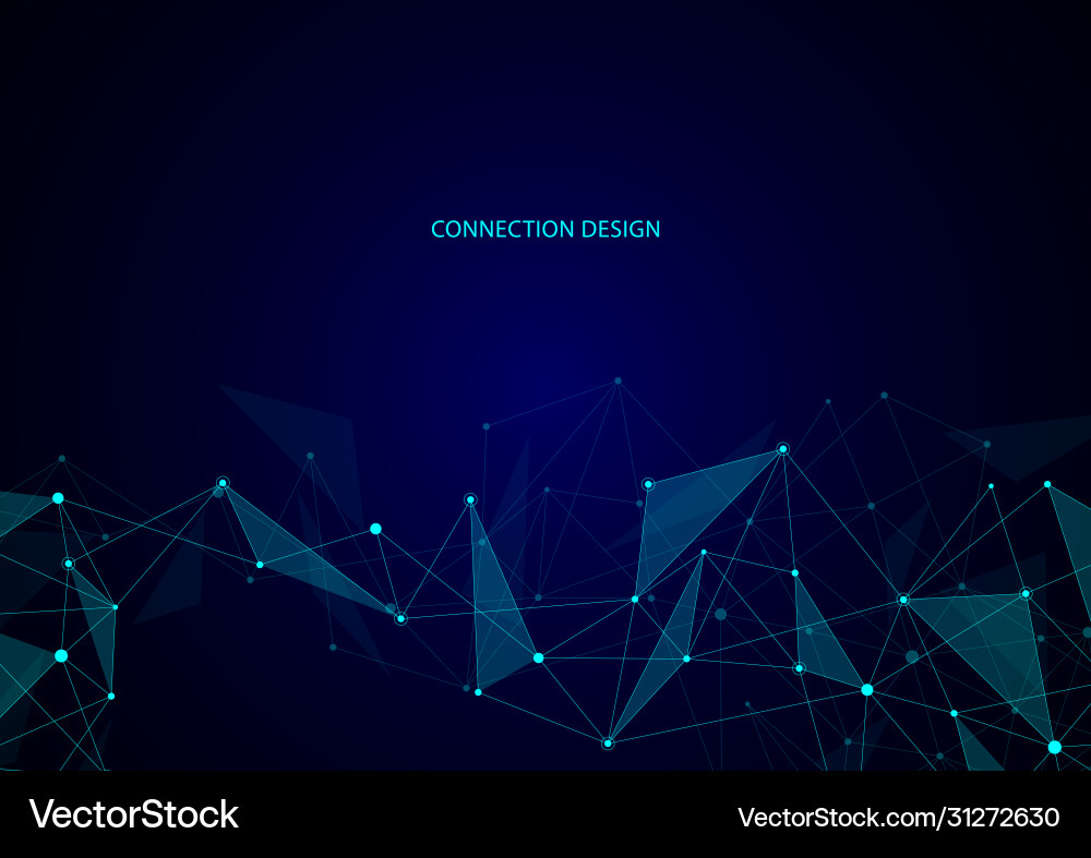 Abstract connection background with lines and dots Abstract connection background with lines and dots vector image