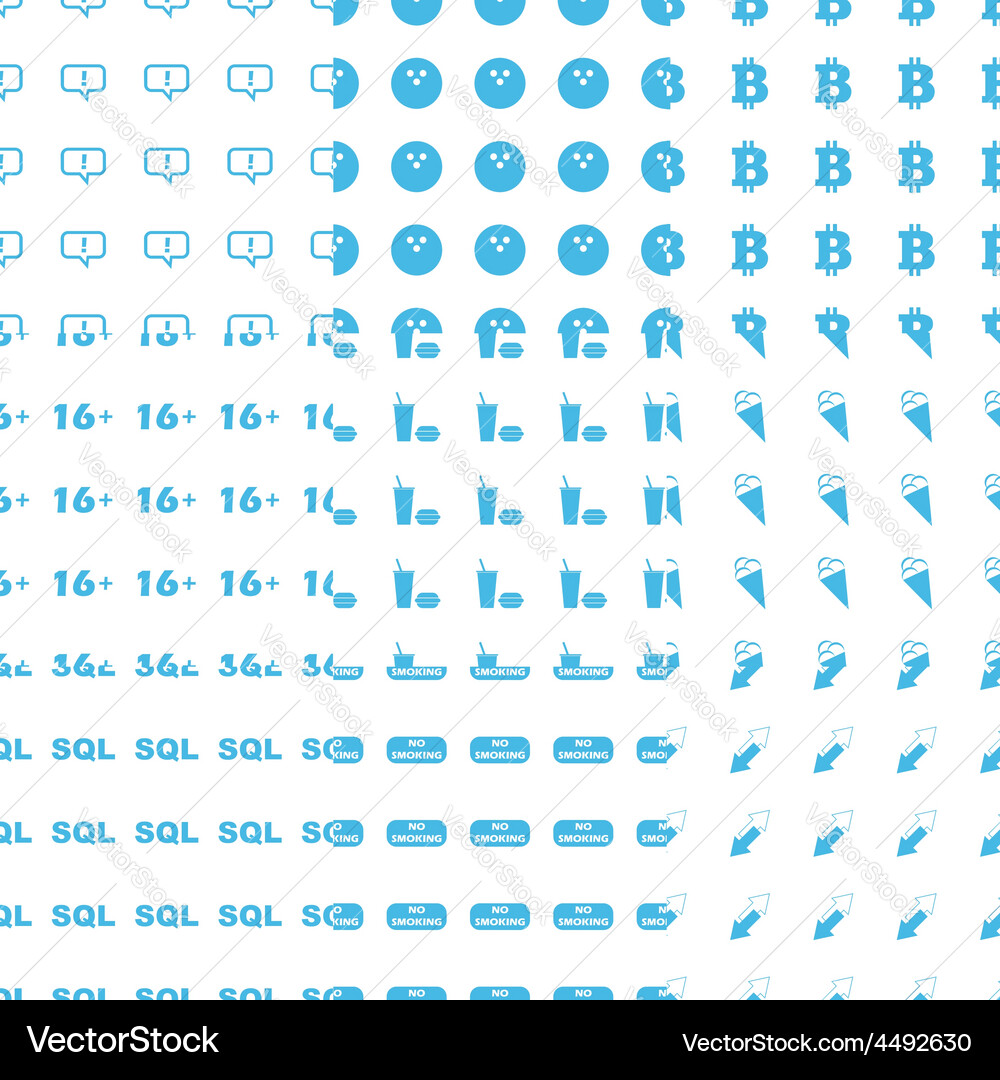 Big seamless pattern set vector image