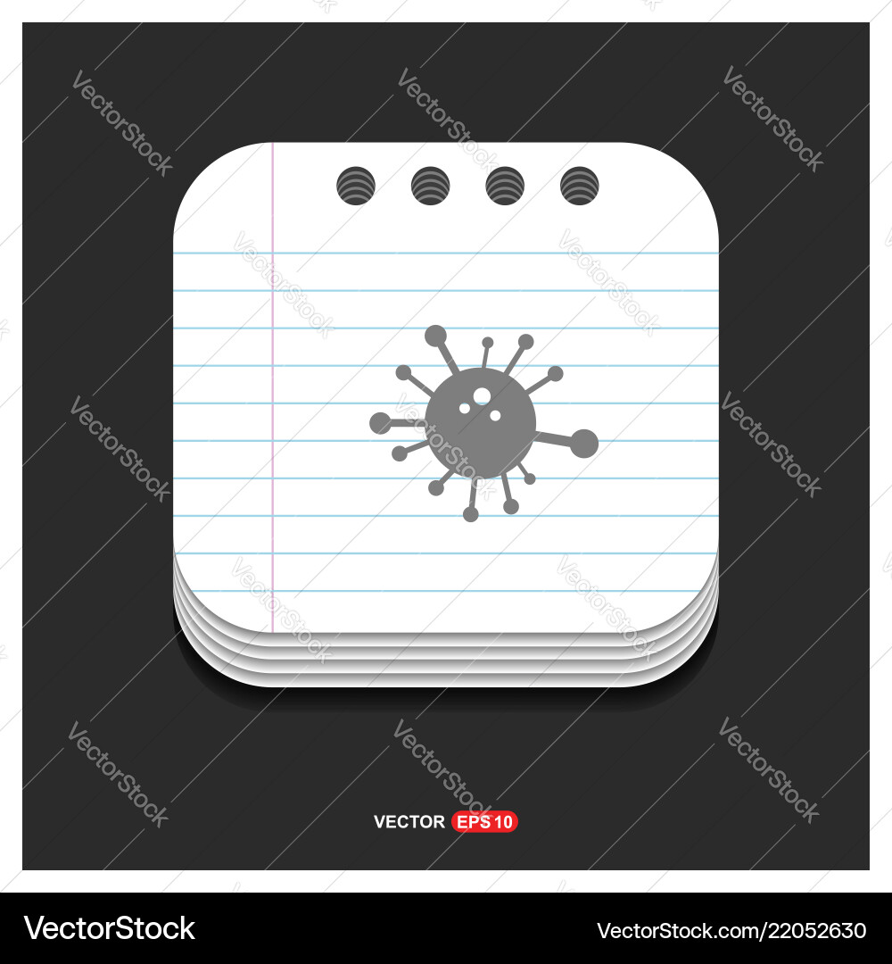 Network icon gray on notepad style template Network icon gray on notepad style template vector image