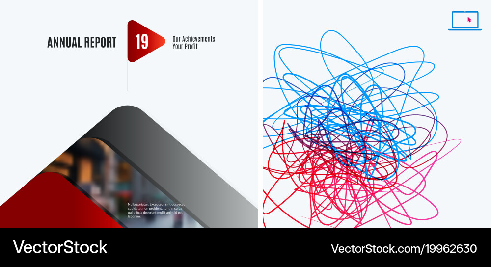 Set of abstract design elements for graphic Vector Image