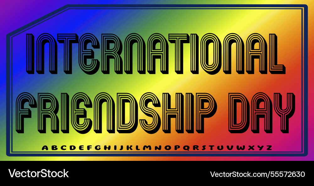 Text effects with editable colors and abstract Vector Image