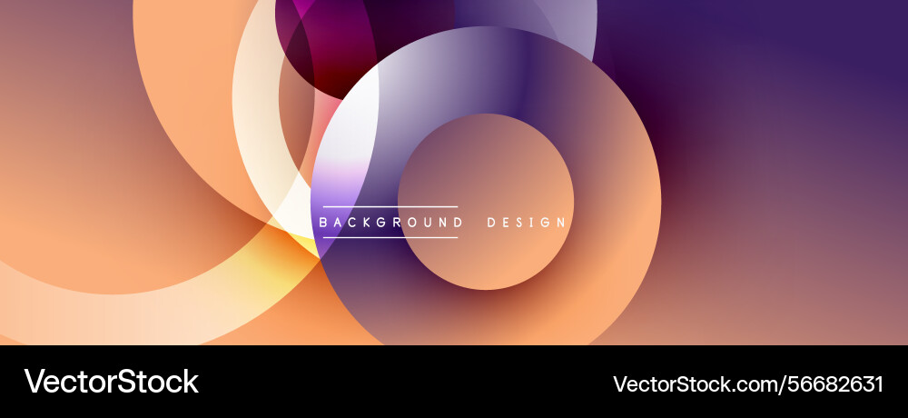 Abstract circles overlap creating warm gradient Abstract circles overlap creating warm gradient vector image