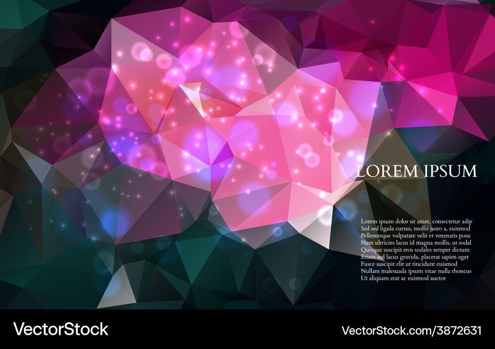 Abstract colorful triangles background vector image