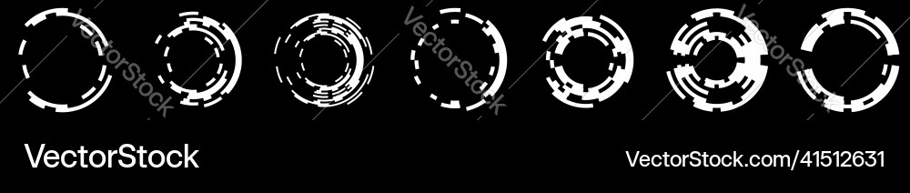 Abstract gui ui geometric circle element Abstract gui ui geometric circle element vector image