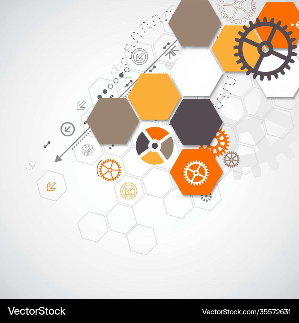 Abstract technological background with various Abstract technological background with various vector image