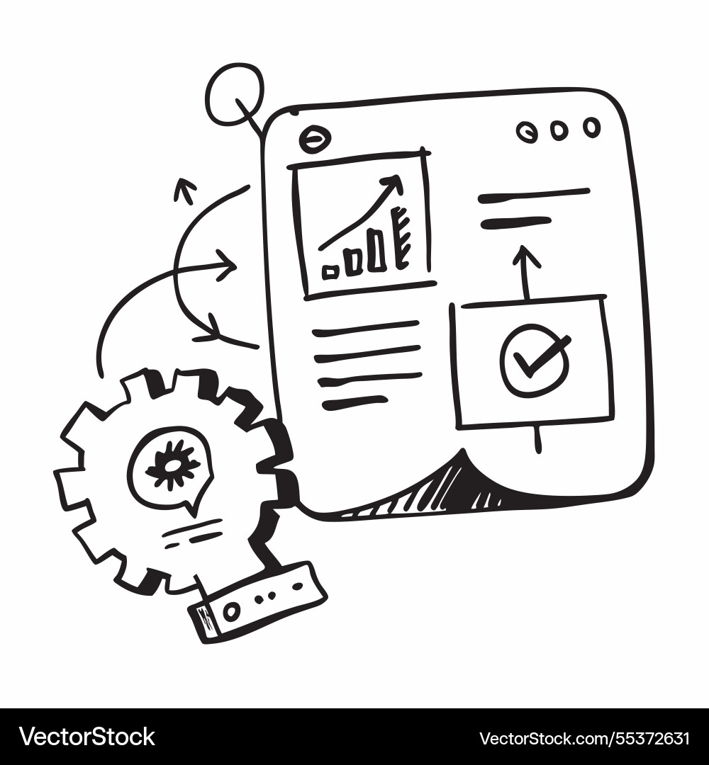 Ai Datenverarbeitung und qa Metrikkonzept Ai Datenverarbeitung und qa Metrikkonzept vektorbild