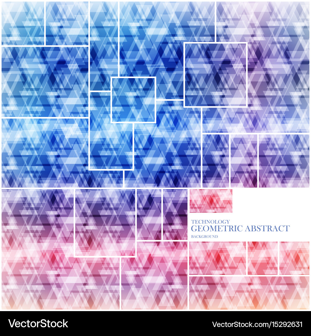 Geometric technological square abstract background vector image