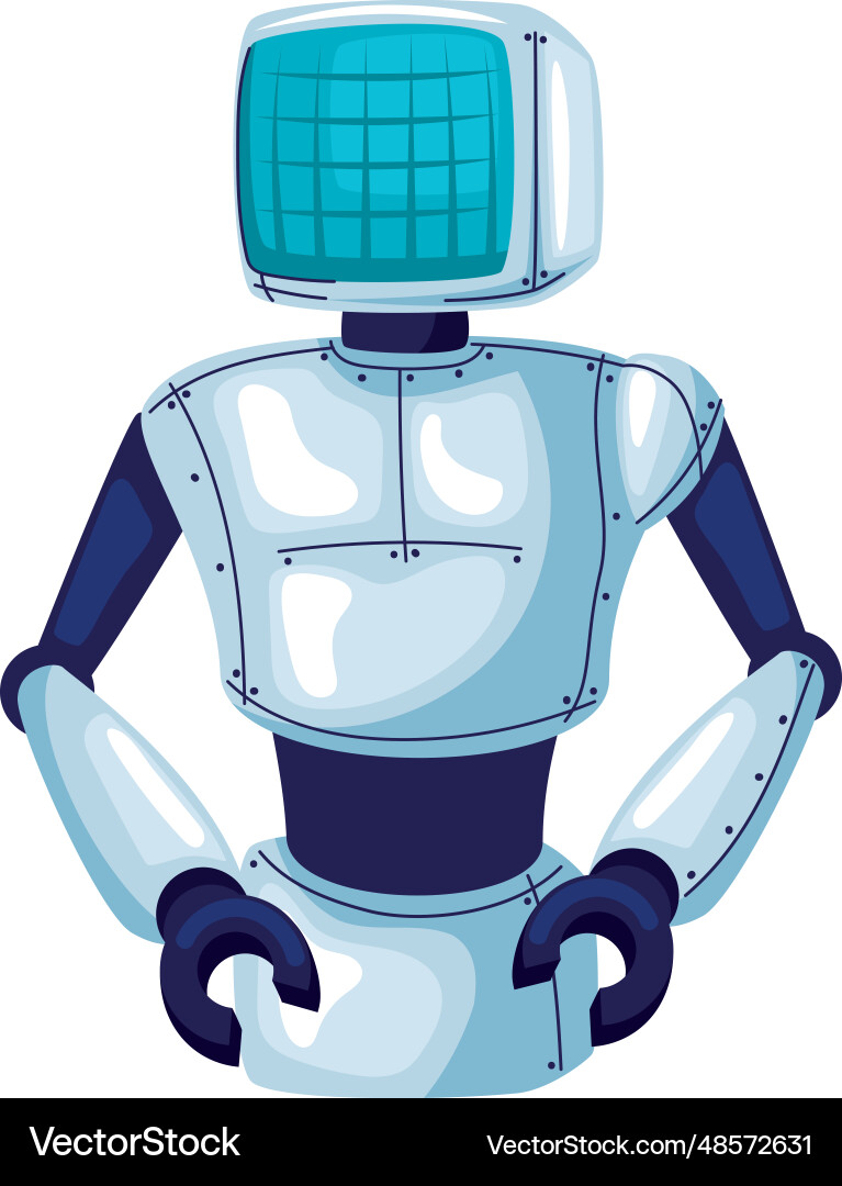 Robot ai technology machine icon vector image