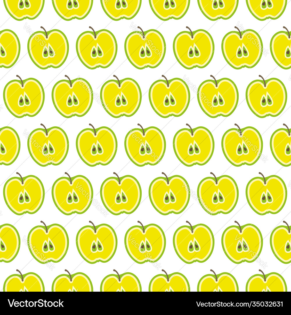 Summer pattern with apples seamless texture design Summer pattern with apples seamless texture design vector image