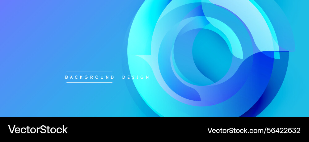 Abstract blue layers create dynamic circular Abstract blue layers create dynamic circular vector image