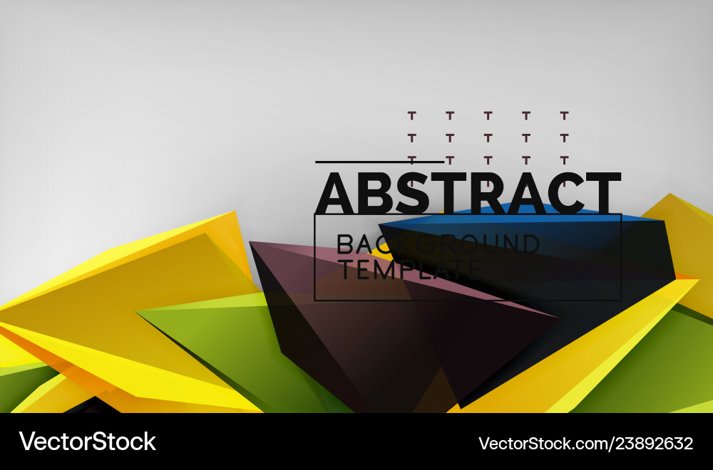 Abstract color triangles geometric background Abstract color triangles geometric background vector image