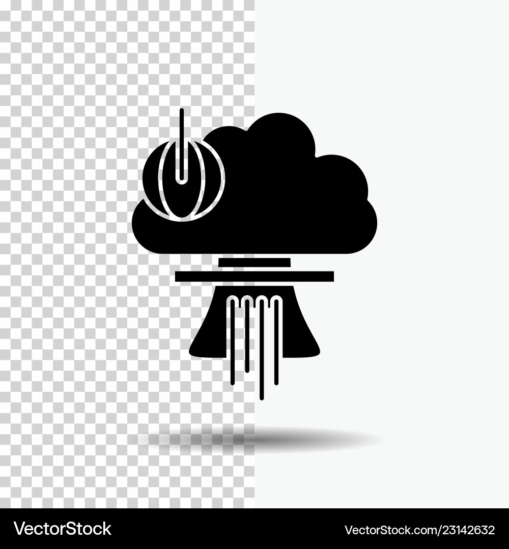 Bomb Explosion nukleare Spezialkrieg Glyphen Ikone Bomb Explosion nukleare Spezialkrieg Glyphen Ikone Vektorbild