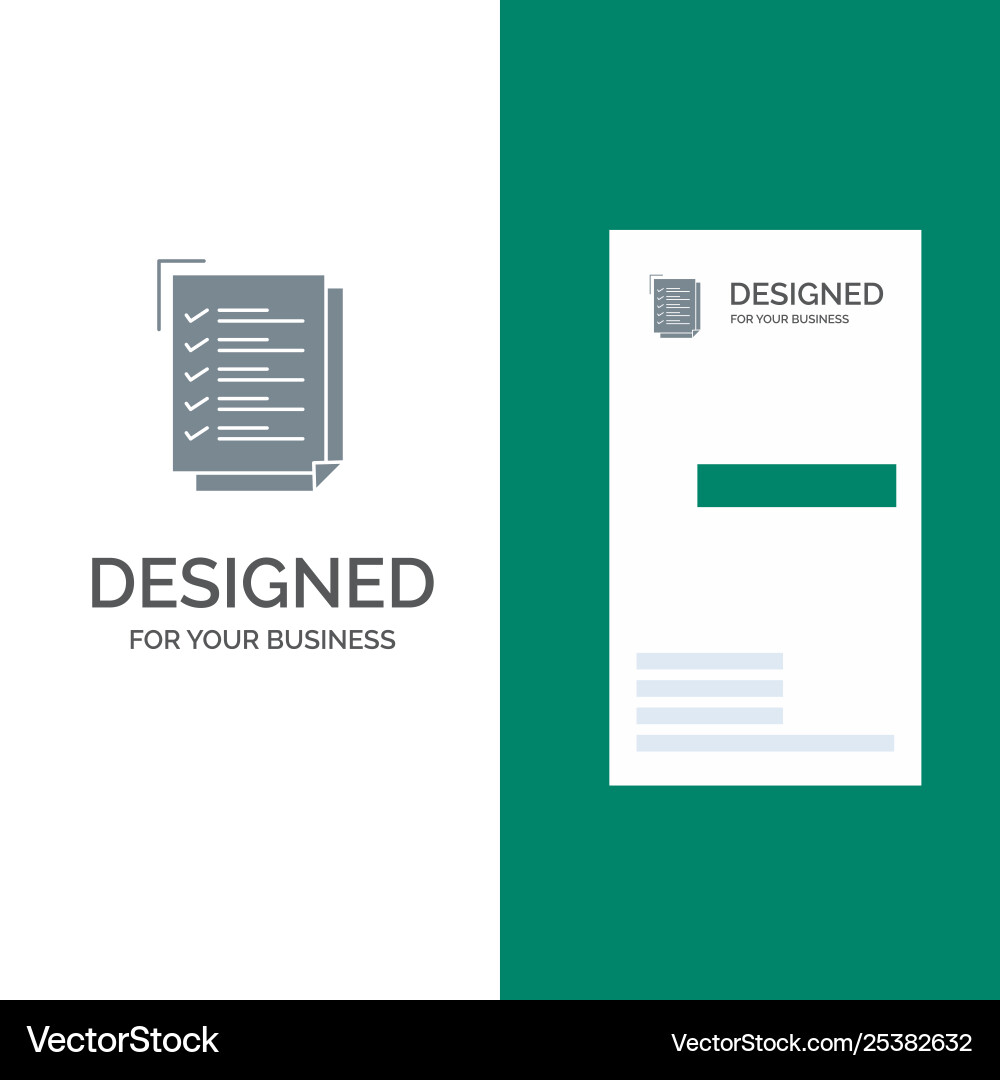 Checklist to do list work task notepad grey logo Checklist to do list work task notepad grey logo vector image
