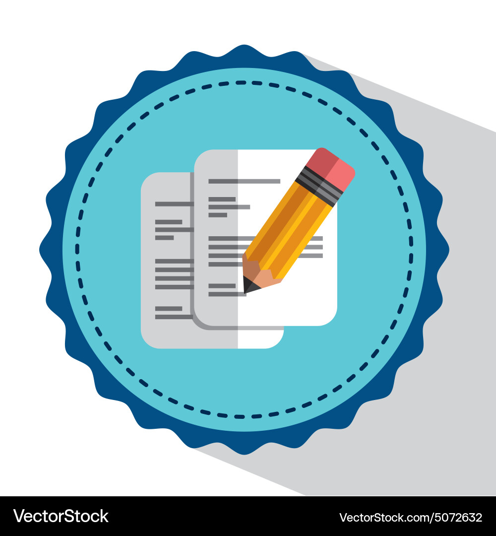 Document concept vector image