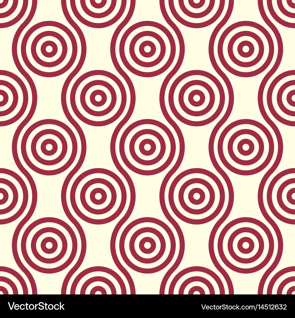 Endless geometric pattern composed with circles Vector Image
