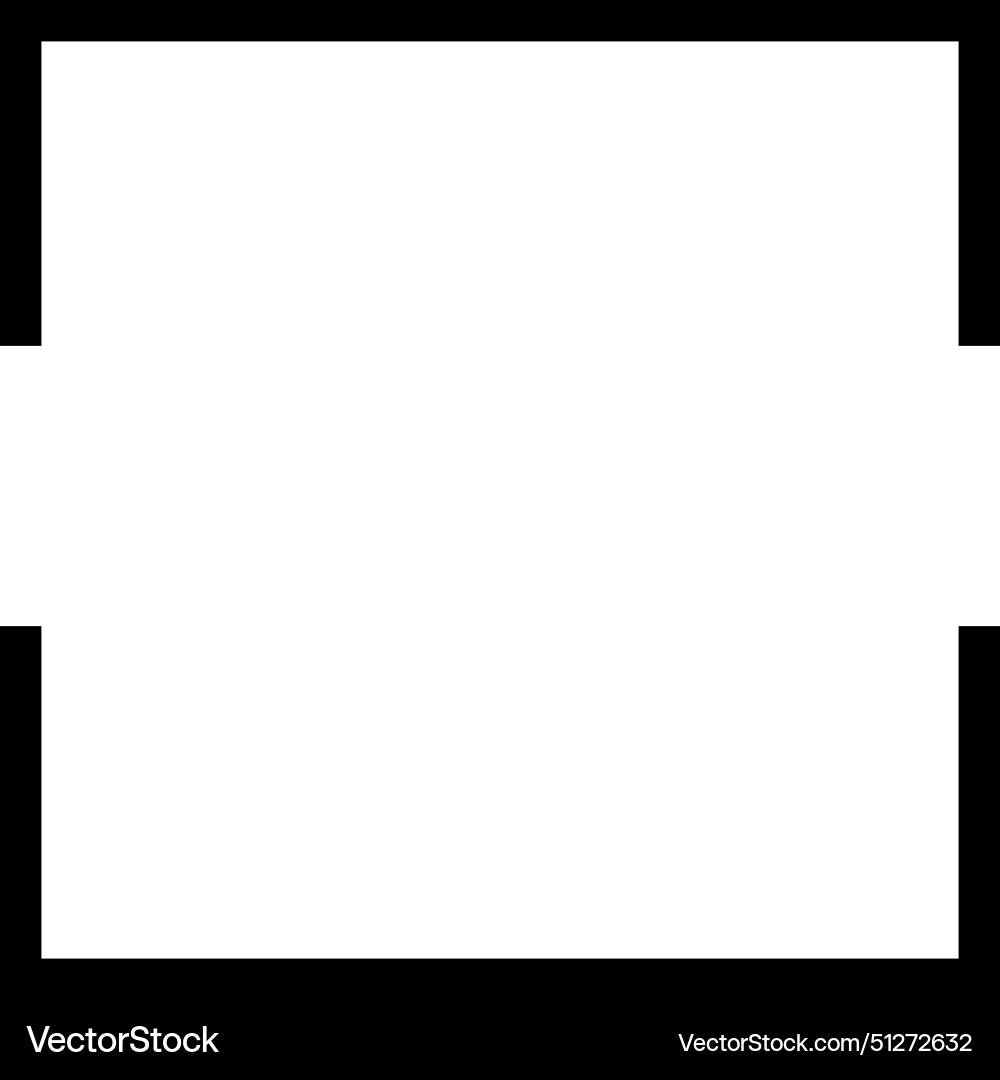 Monogram square frame geometric split – Royalty-Free Vector | VectorStock
