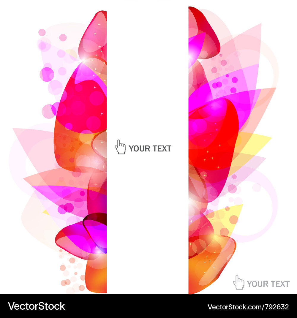 Red Bubble Abstract Background Vector Image