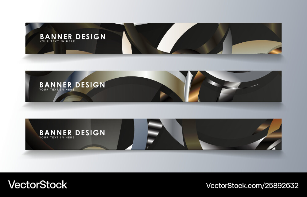 Set rectangular banner with a circle background Set rectangular banner with a circle background vector image