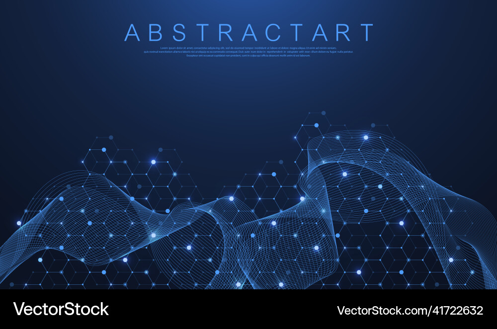 Technology abstract lines and dots connect Technology abstract lines and dots connect vector image