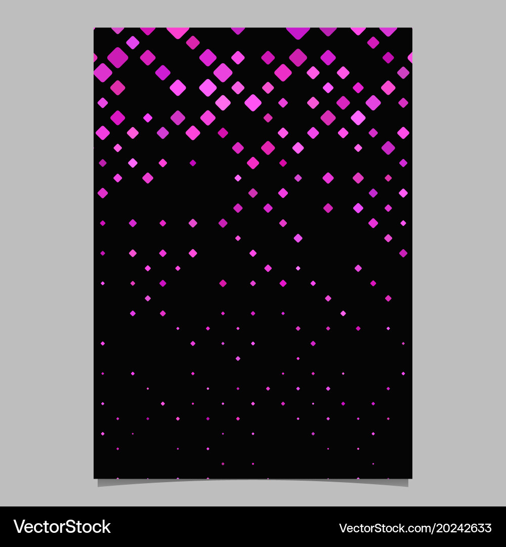Abstract diagonal rounded square mosaic pattern vector image
