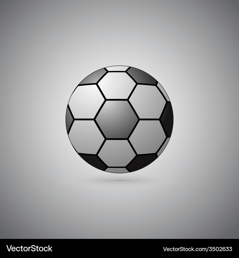 Ball float on gray background Vector Image