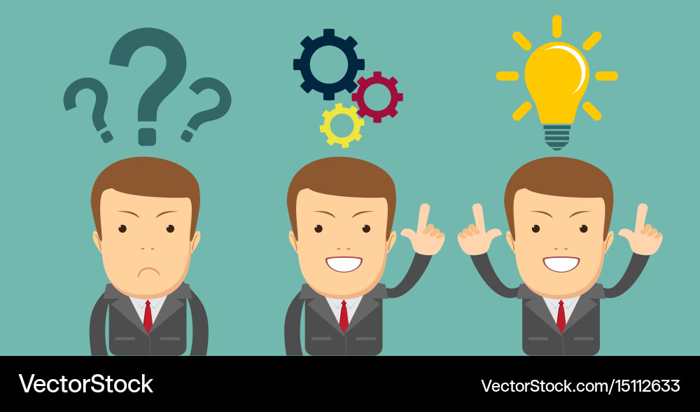 Business Problem Solving Concept Vector Image