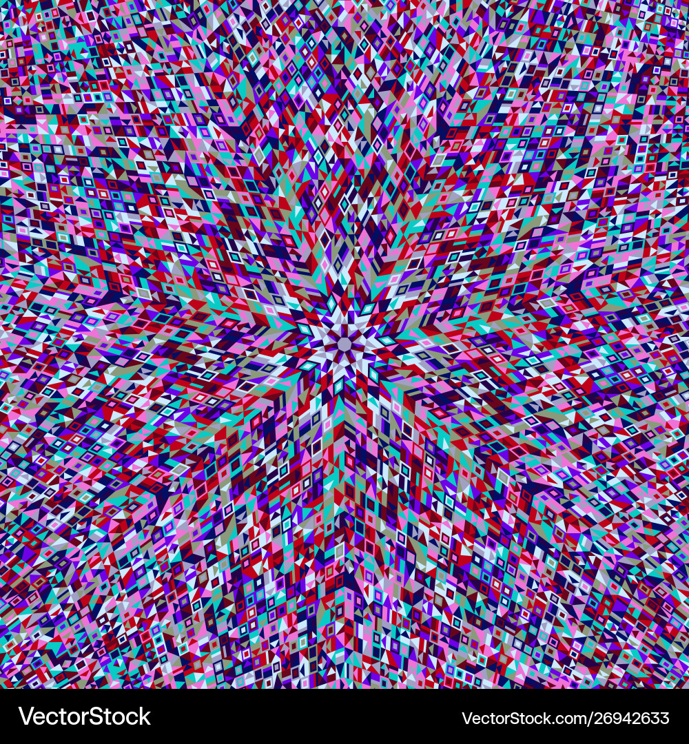 Colorful dynamic circular tiled mosaic pattern Colorful dynamic circular tiled mosaic pattern vector image