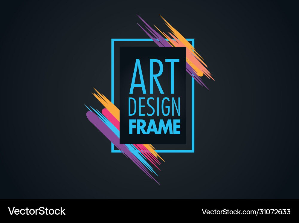 Frame for text modern art graphics Frame for text modern art graphics vector image