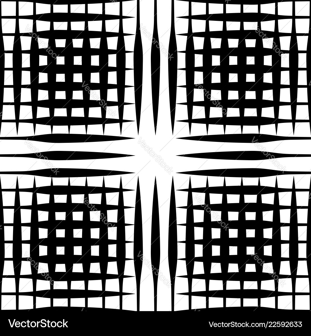 Grid mesh pattern with irregular lines vector image