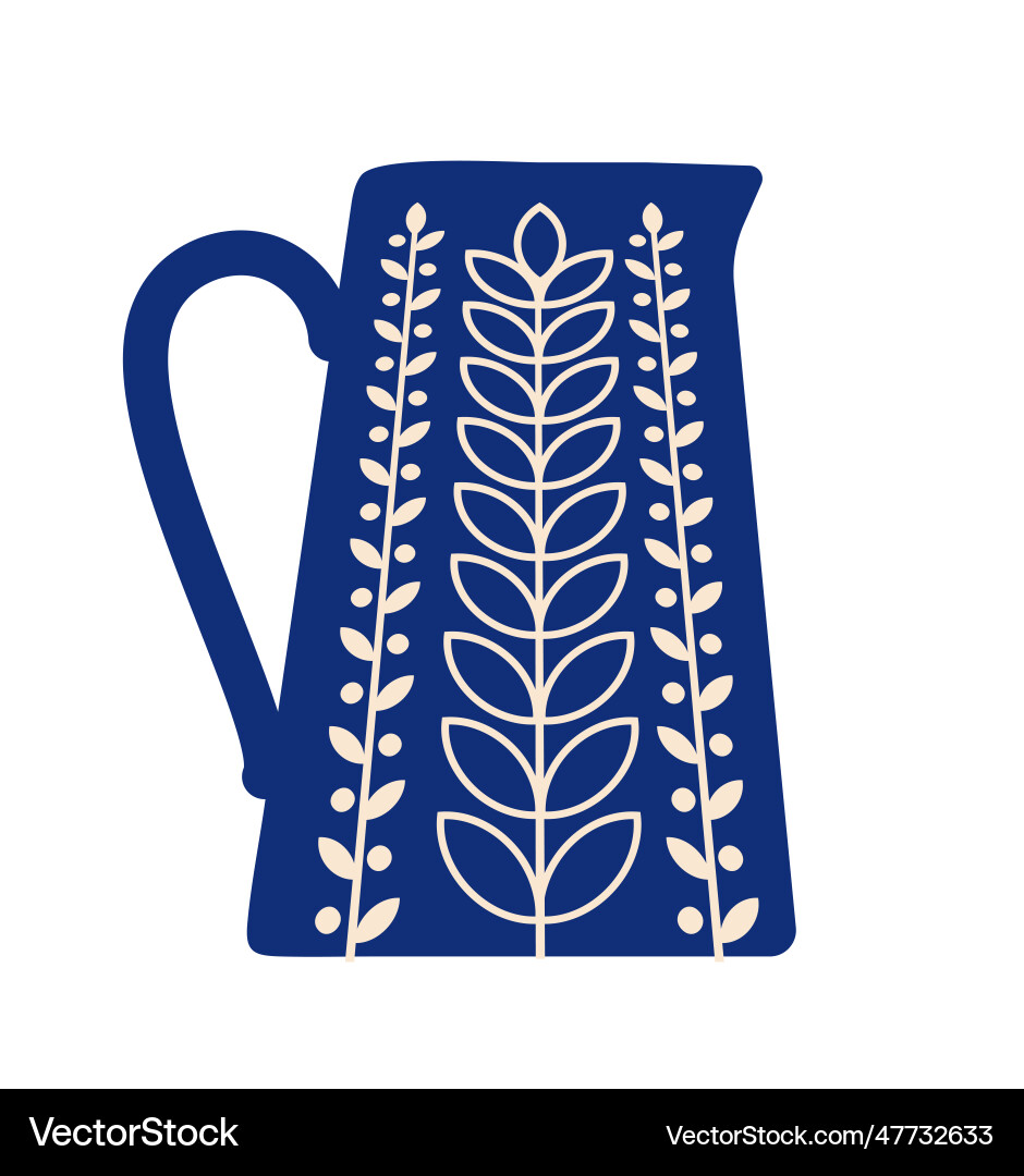 Handmade pottery with ancient patterns Handmade pottery with ancient patterns vector image