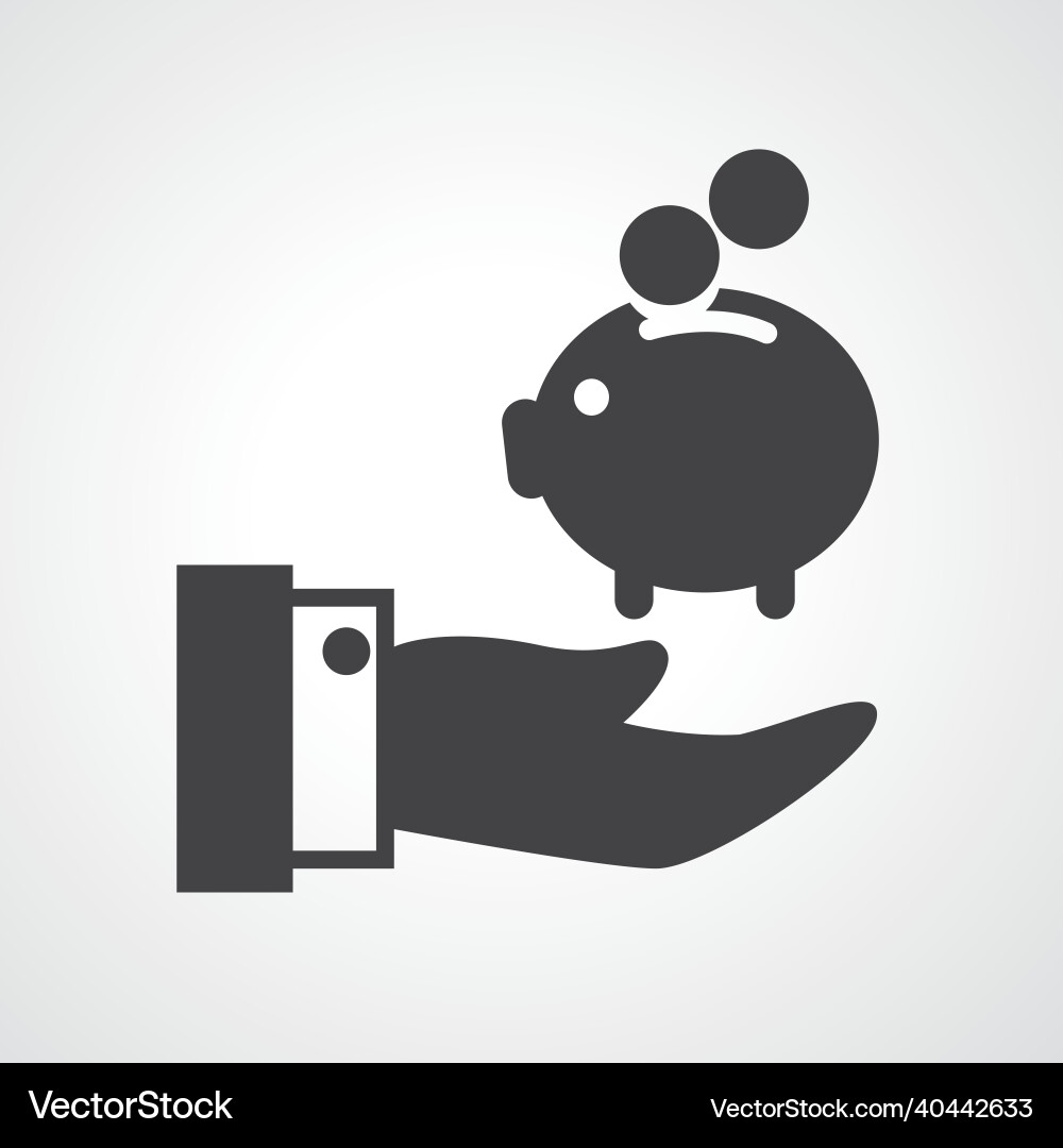 Piggy Bank Icon Piggy Bank Icon vektorbild