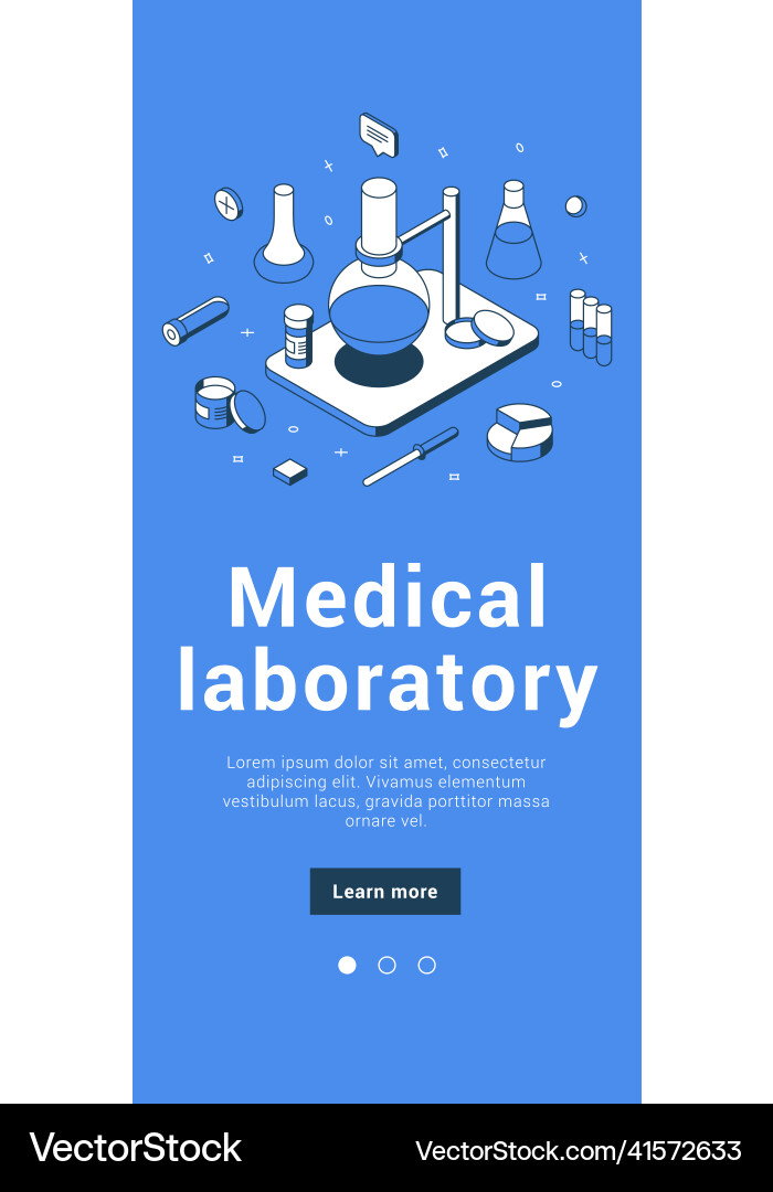 Scientific chemical medical laboratory conducting Scientific chemical medical laboratory conducting vector image