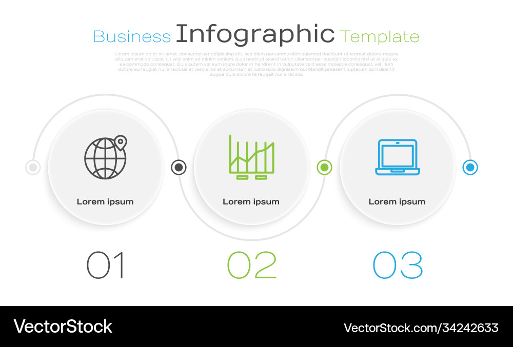 Set line location on globe pie chart Set line location on globe pie chart vector image