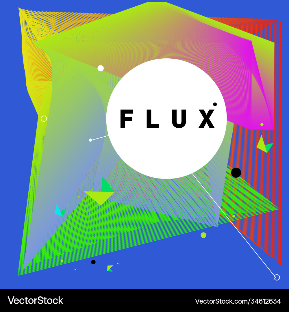 3d colorful wave background dynamic flux effect 3d colorful wave background dynamic flux effect Vector Image