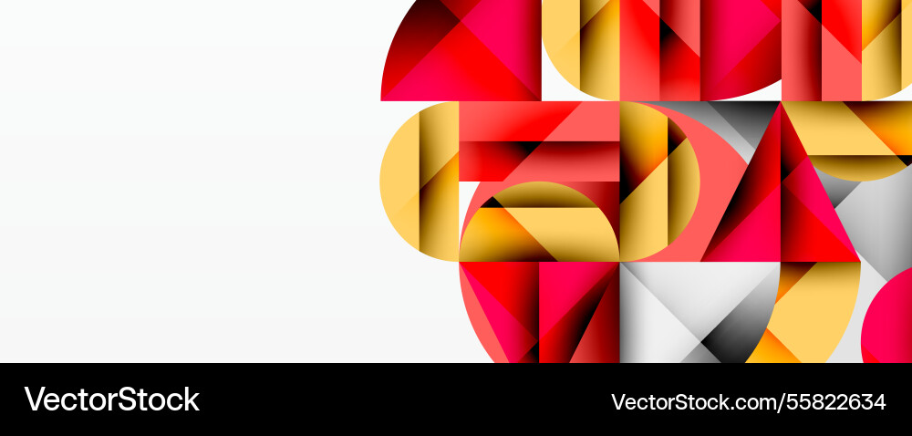 Abstract geometric design with intersecting Vector Image