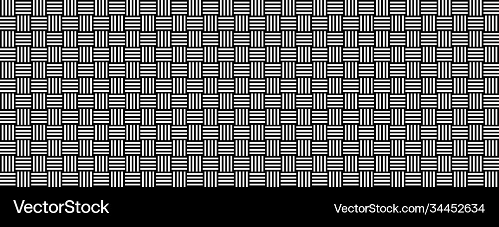 Basket pattern in abstract style seamless mesh vector image