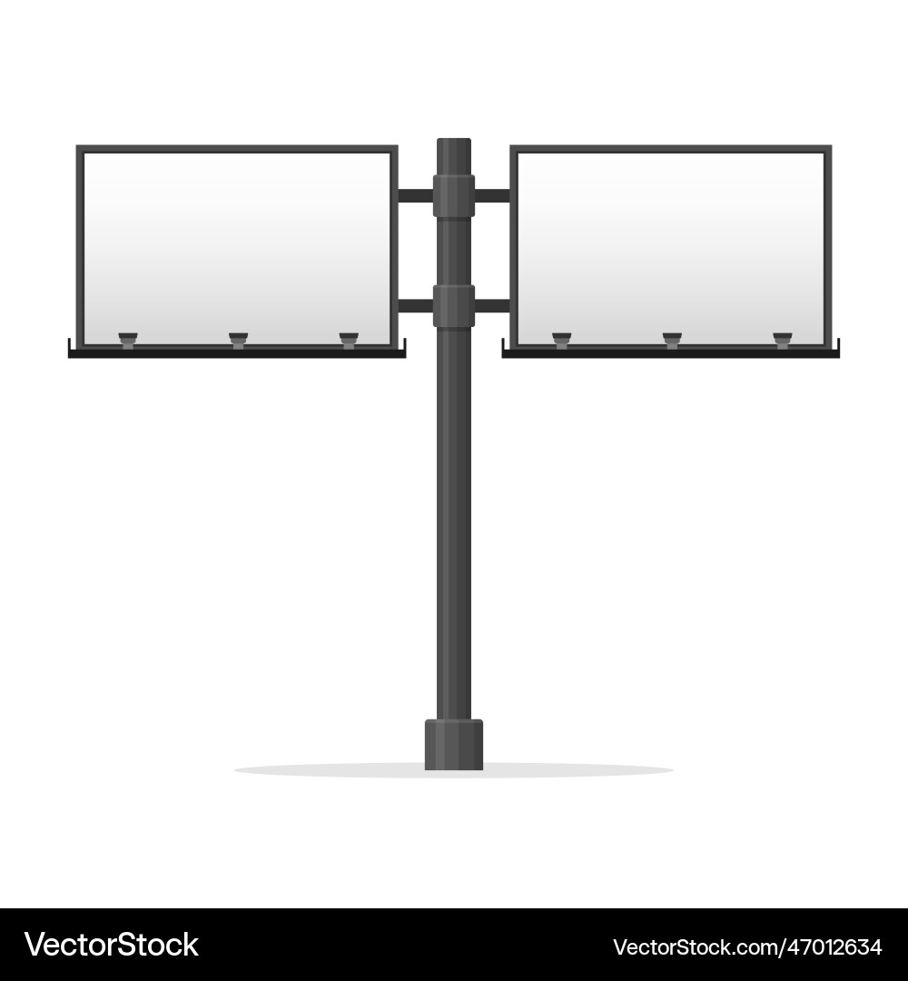 Billboard blank set empty isolated Billboard blank set empty isolated Vector Image