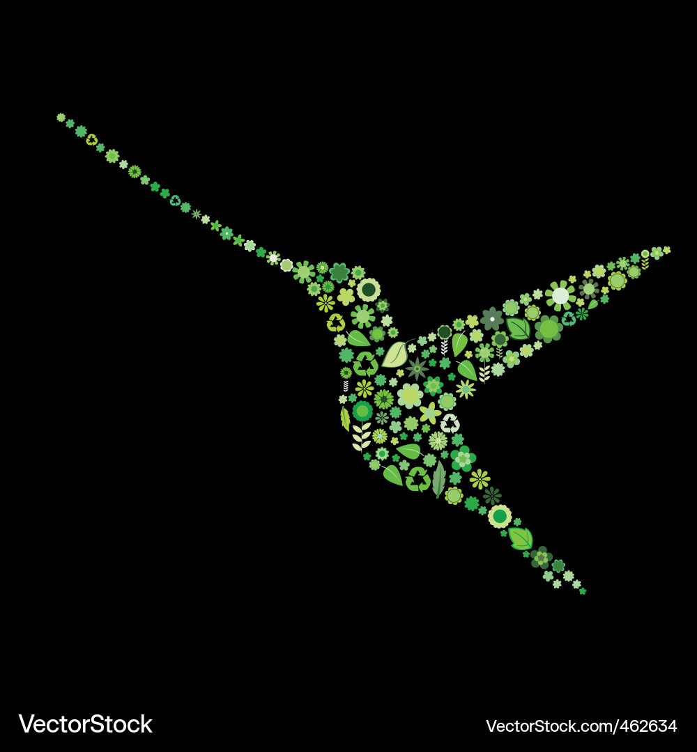 Bird shape Vector Image