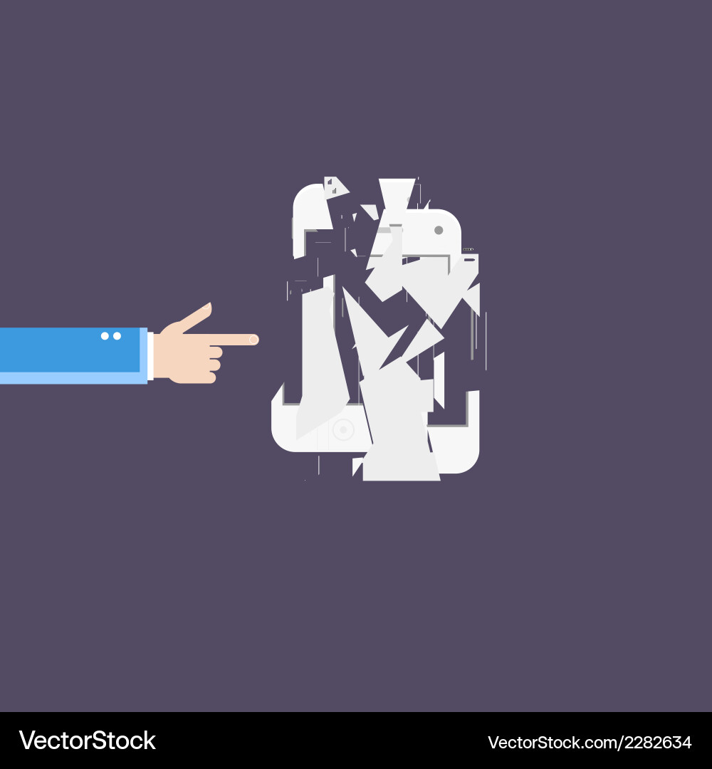 Business hands gestures design elements isolated Vector Image