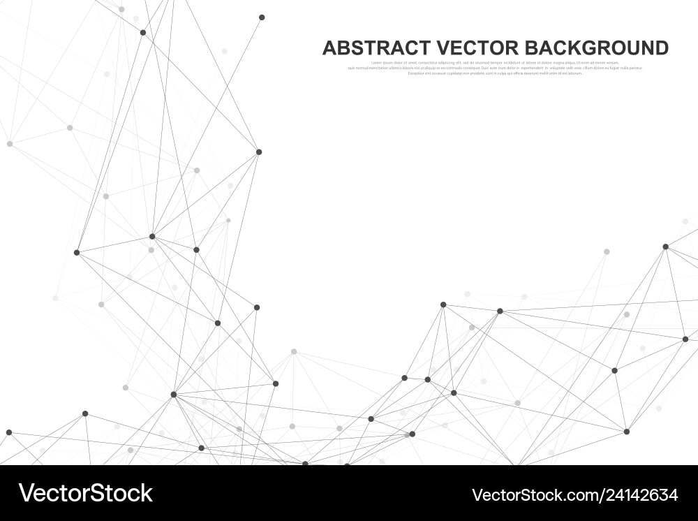 Connected Network Abstract vector image