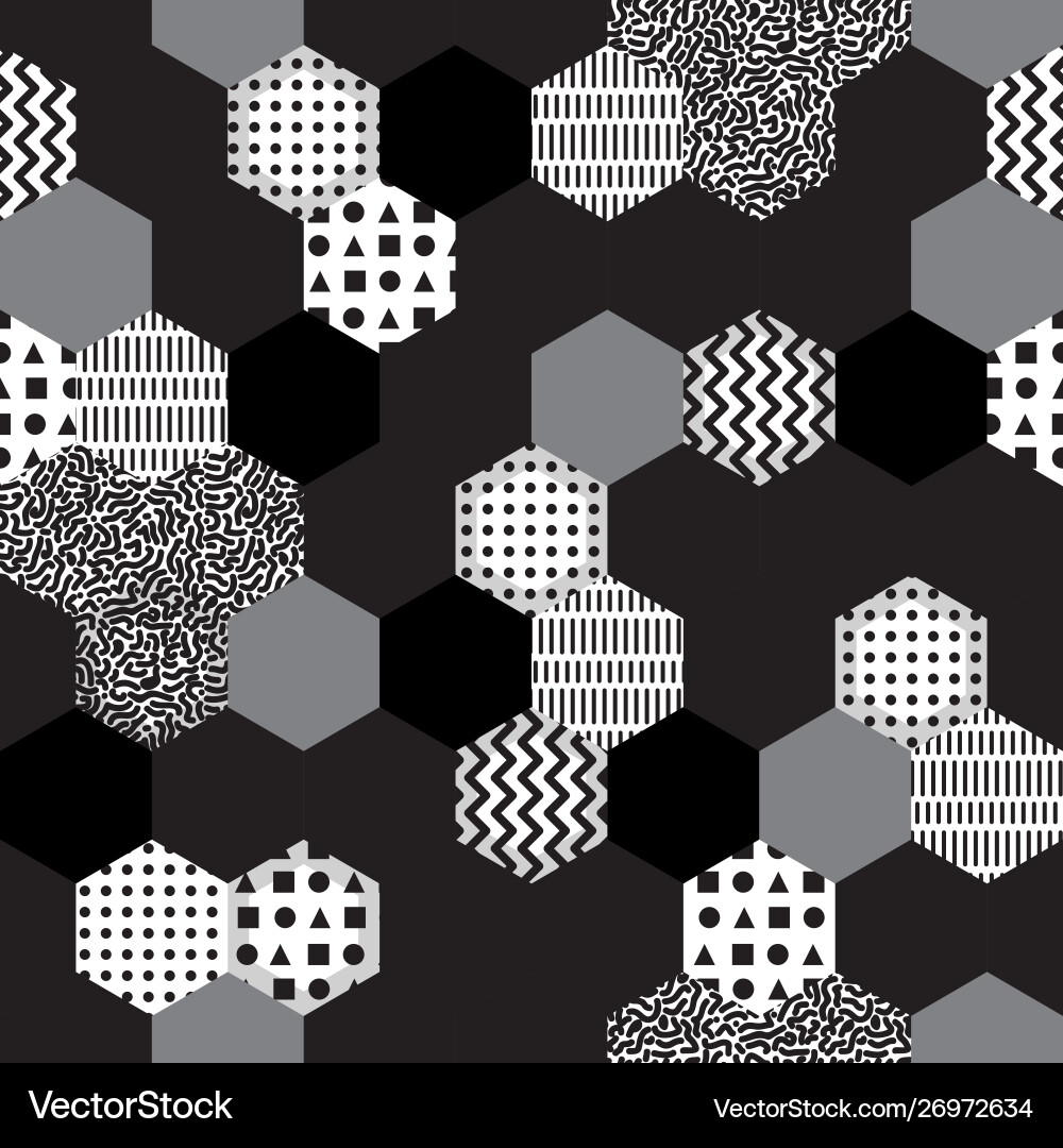 Geometric pattern in 80s style Vector Image