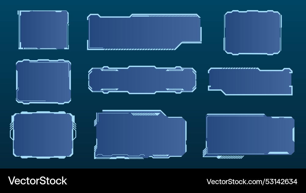 Interface frames sketch Interface frames sketch vector image