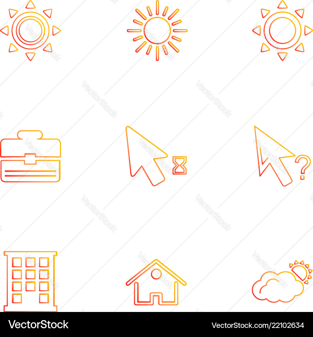 Pointer help wait home vector image